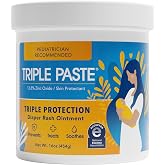 Triple Paste Diaper Rash Cream, Zinc Oxide Baby Ointment, 16 oz | Zinc oxide daily diaper rash cream helps treat, soothe and prevent rash; hypoallergenic pediatrician-recommended brand.