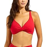 Seafolly Womens Wrap Front F Cup Bra