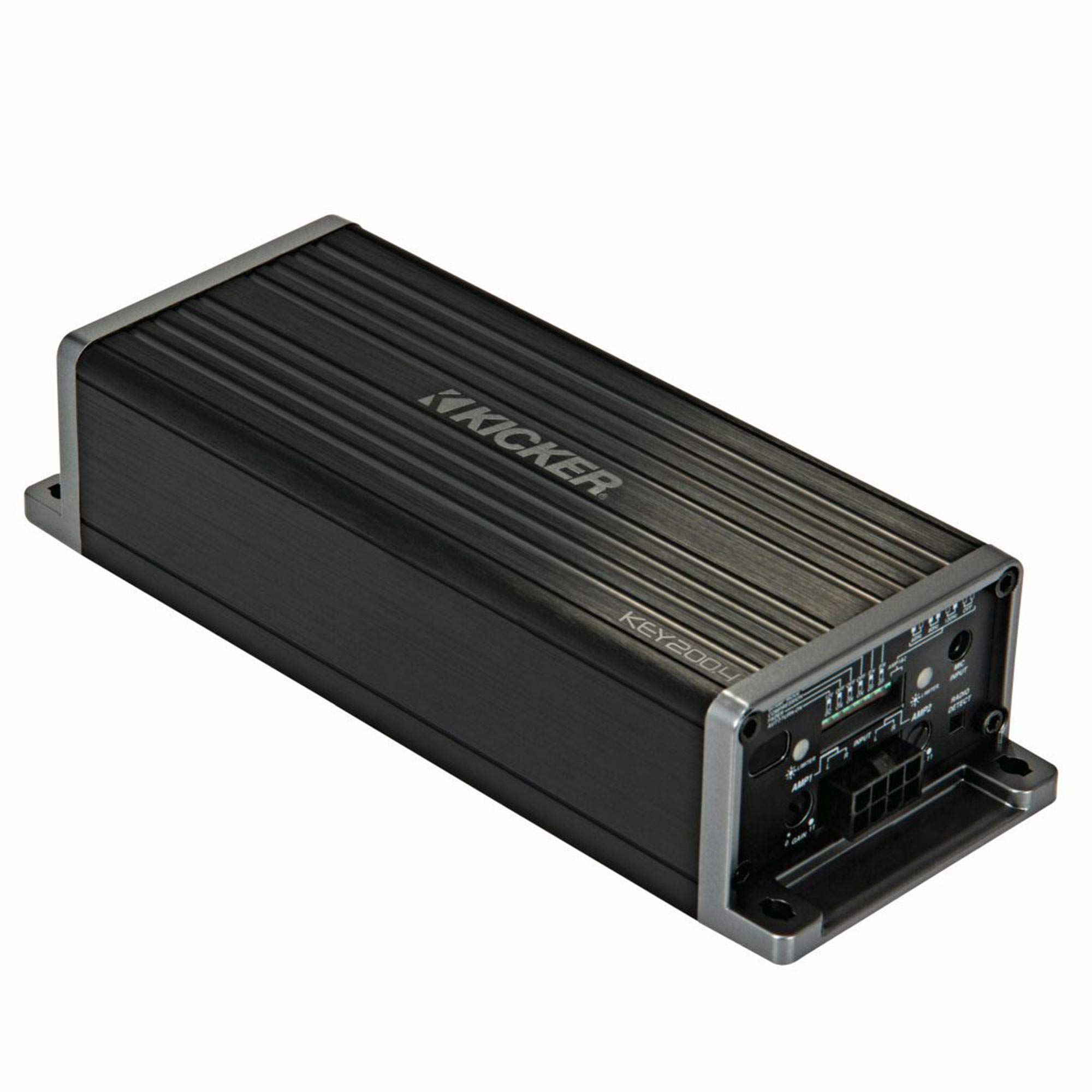 Kicker 47KEY2004 Key 4-Channel DSP Smart Amplifier, 4x50W