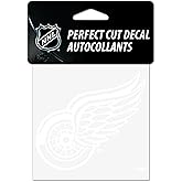 Wincraft NHL Detroit Red Wings 4x4 Perfect Cut White Decal, One Size, Team Color