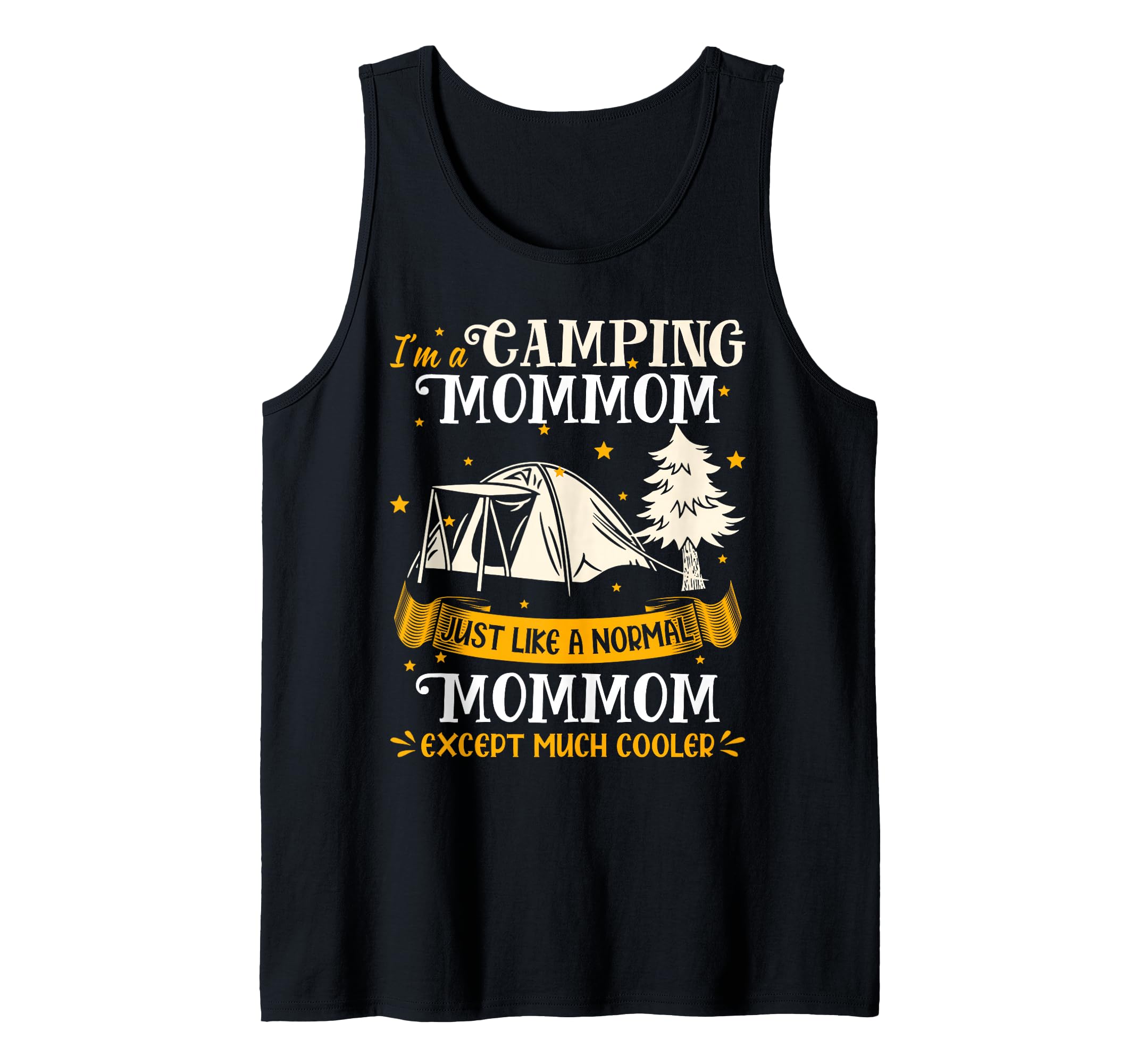 Camping Mommom Much Cooler For Mommom Vintage Christmas Xmas Tank Top