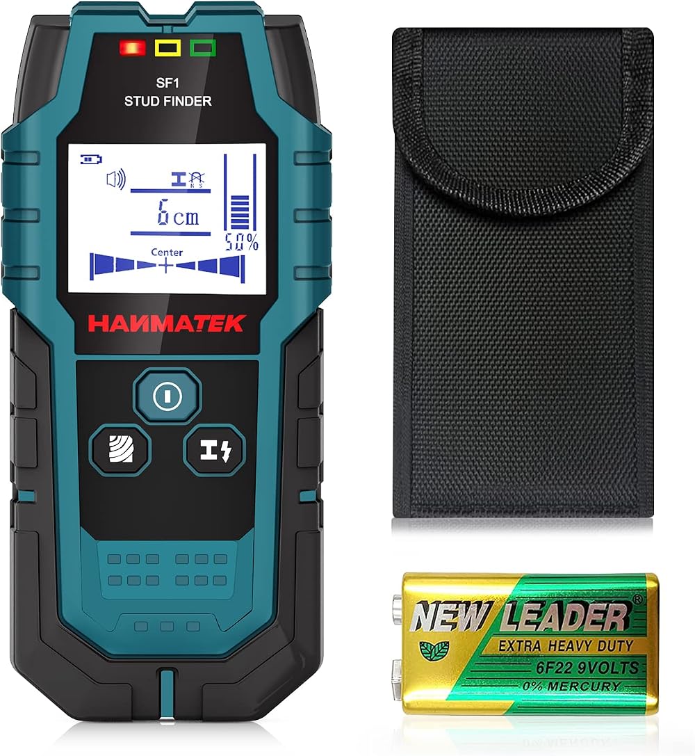 HANMATEK SF1 Stud Finder Wall Scanner 4 in 1 Depth Tracker Wood Metal Cables