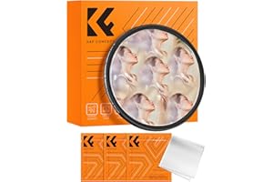 K&F CONCEPT 82mm Central Hexagonal Effects Filter - Kaleidoscope Prism Filter, K9 Optical Glass, Multiple Refractions, Specia