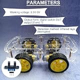 DAOKAI 5PCS IR Infrared Speed Sensor Module 3.3-5V for Arduino Robot Car view 4
