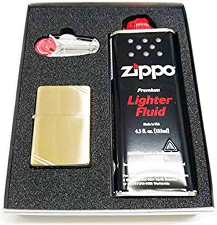 Amazon 名入れ無料 包装無料 ジッポー 名入れ ライター ギフトセット オイル小缶 133ml フリント 6個 ギフトボックスなど付属 240 ブラスサテーナ ブラッシュブラス 真鍮 ビンテージ ラインあり 文房具 オフィス用品 文房具 オフィス用品