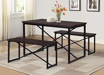 Amazon Com Wsb Williston Forge Bearden 3 Piece Dining Set