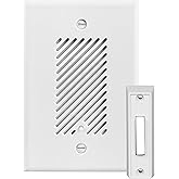 Doorbell Chime Kit - Easy Installation Electronic Door Bells for Home with Adjustable Volumes, 5 Chime Tones with Lighted Doorbell Button by NICOR Lighting