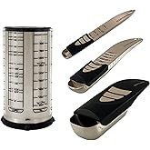 KitchenArt 58210 Baker’s Pro Adjust-A-Measure Set, 4-Piece, Satin