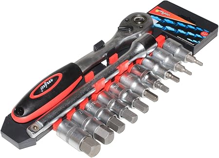 Jeu De Cles A Douille 1 2 6 Pans Cle Allen Hexagonale Avec Kit Rallonge Cliquet Reversible Cle A Cliquet A Cliquet Amazon Fr Bricolage