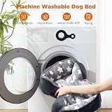 MIXJOY Extra Large Dog Bed Washable Grey 89 x 64 x 23 cm Anti-Slip view 5