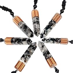Nupuyai Orgone Healing Crystal Point Pendant