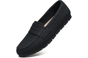 Cvistpieo Loafers for Women Comfortable Dressy Casual Work Flats Lightweight & Breathable Slip On Walking Shoes Knit