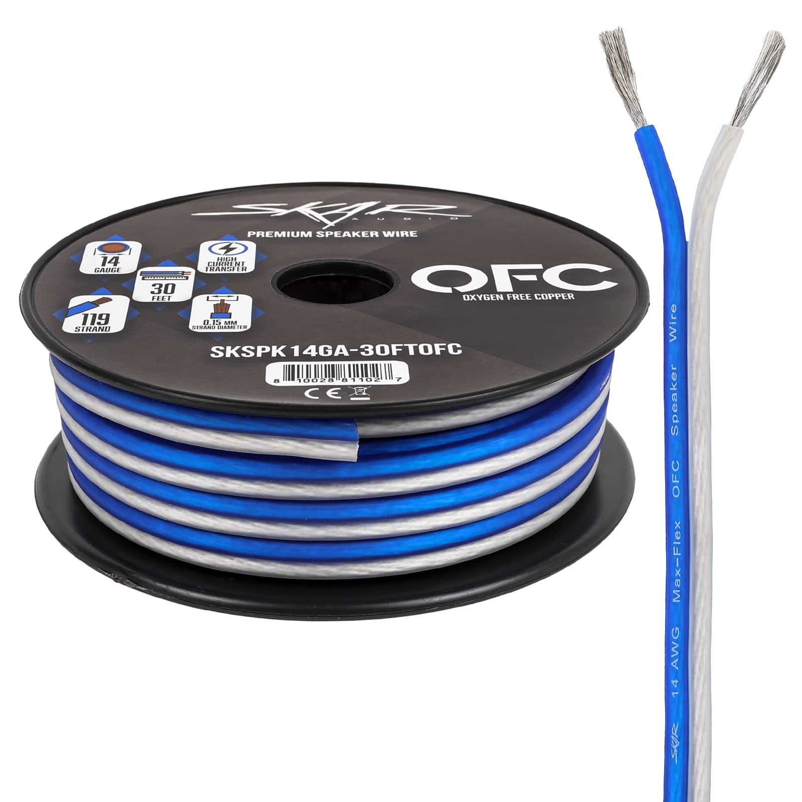 Skar Audio 14 Gauge (AWG) Elite Oxygen-Free Copper Audio Speaker Wire