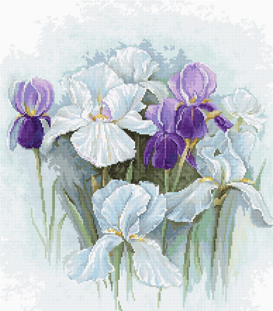 Luca-S B2367 Irises - Cross Stitch Kit