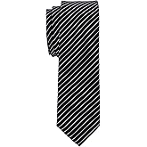 Retreez Stylish Pin Stripes Woven Microfiber 2" Skinny Tie