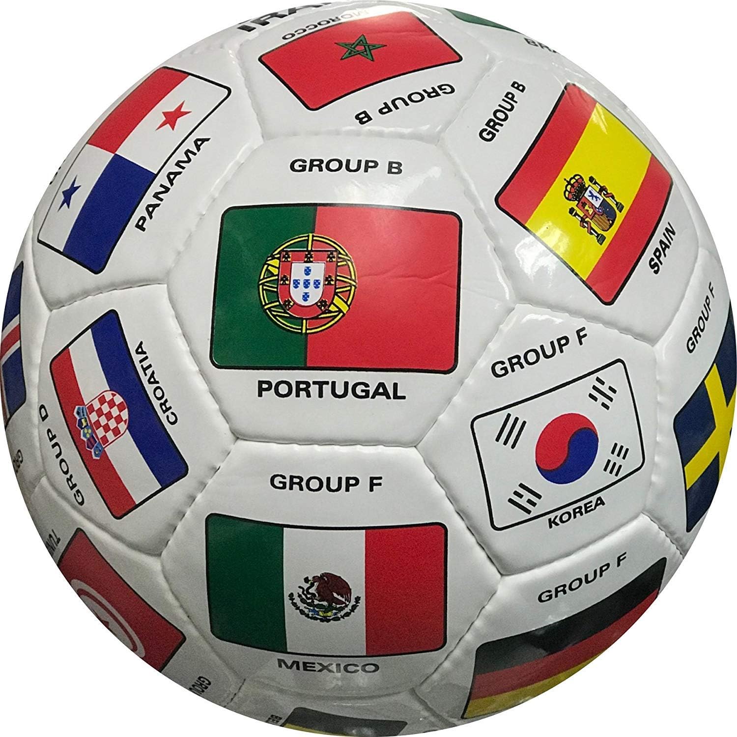 World Cup 2018 Qualifiers Country Flags Soccer Ball Size 5