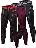 Yuerlian Men's Compression Pants Baselayer Cool Dry