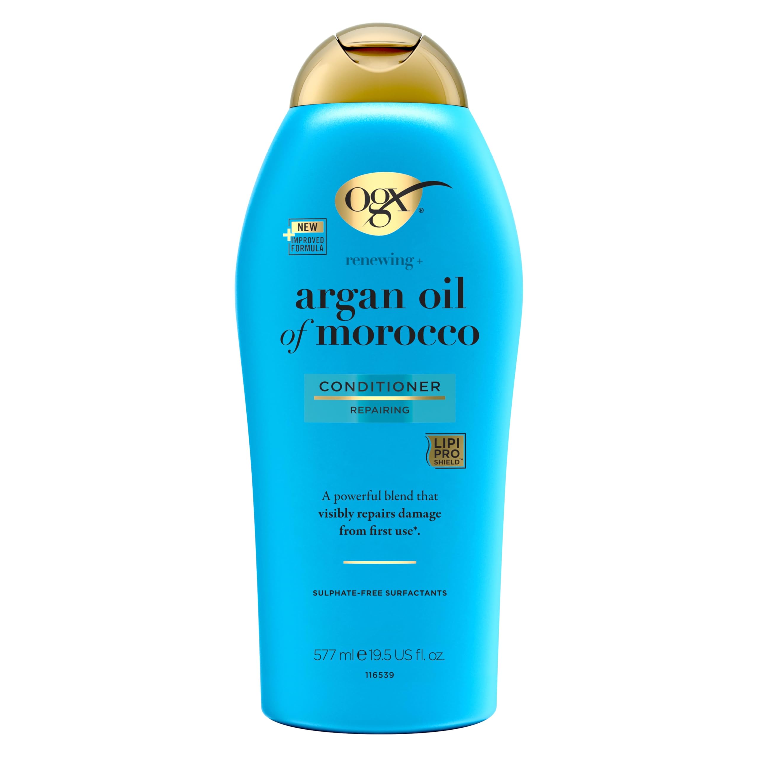OGX Argan Oil of Morocco Hair Conditioner, Hydrate and Repair, Intensively Moisturises, for Dry and Damaged Hair, Sulfate Free Surfactants, 577ml — image 1
