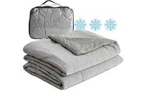 NianEr Luxury Soft Silky Smooth Summer Lightweight Cooling Bed Comforter Blanket for Hot Sleepers Night Sweats Thin Cute Cool, King, Grey
