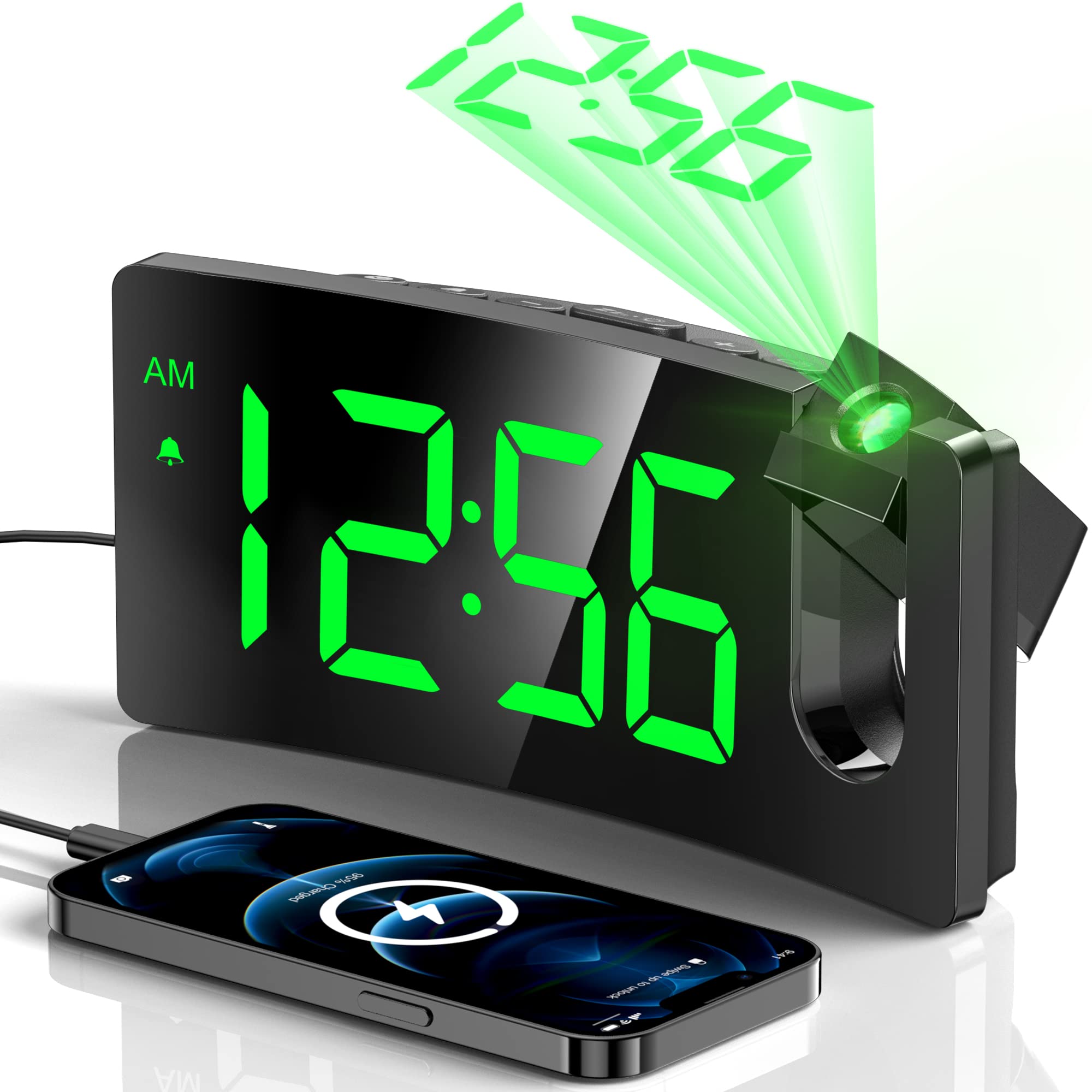 Projection Alarm Clock, Digital Clock with