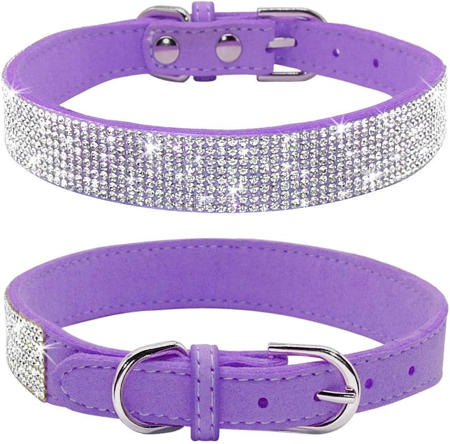 Cute purple dog collars Clearance