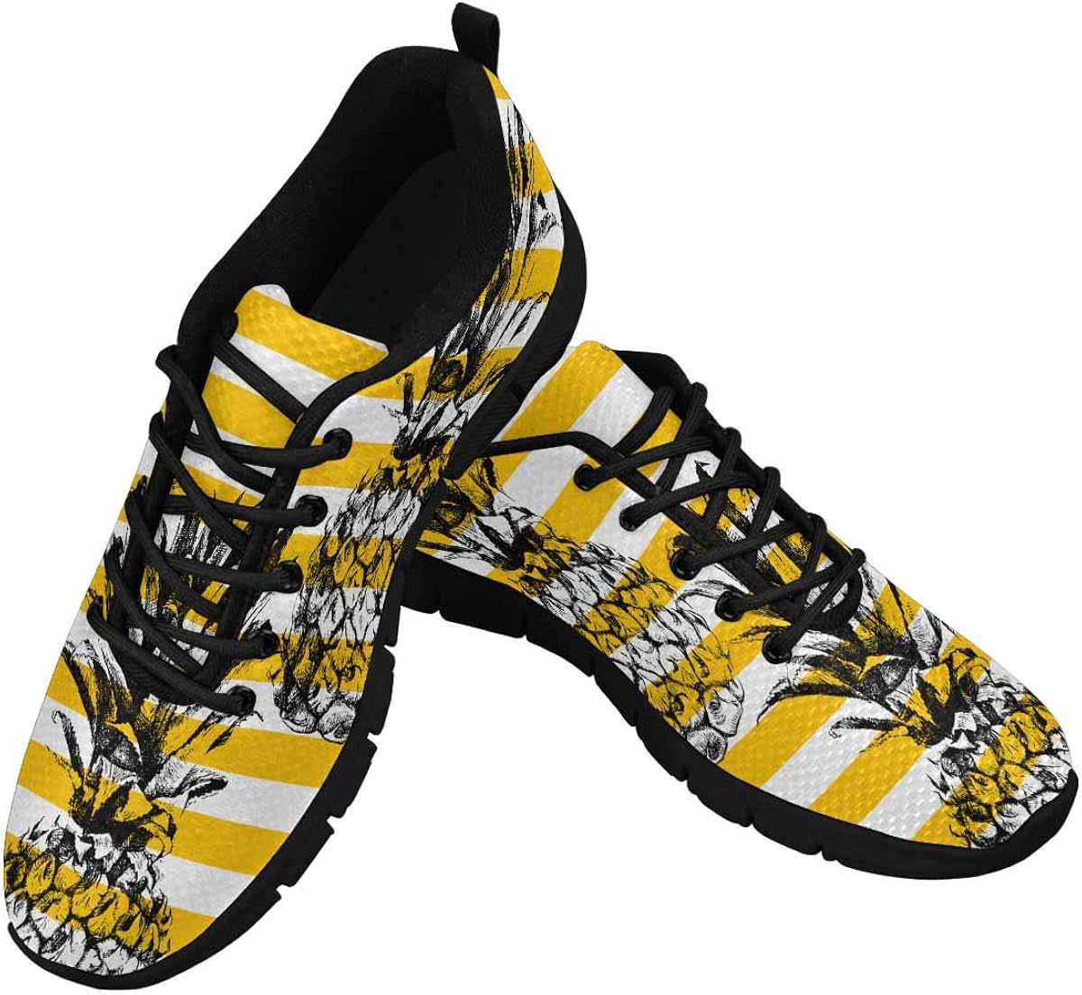 striped tennis shoes