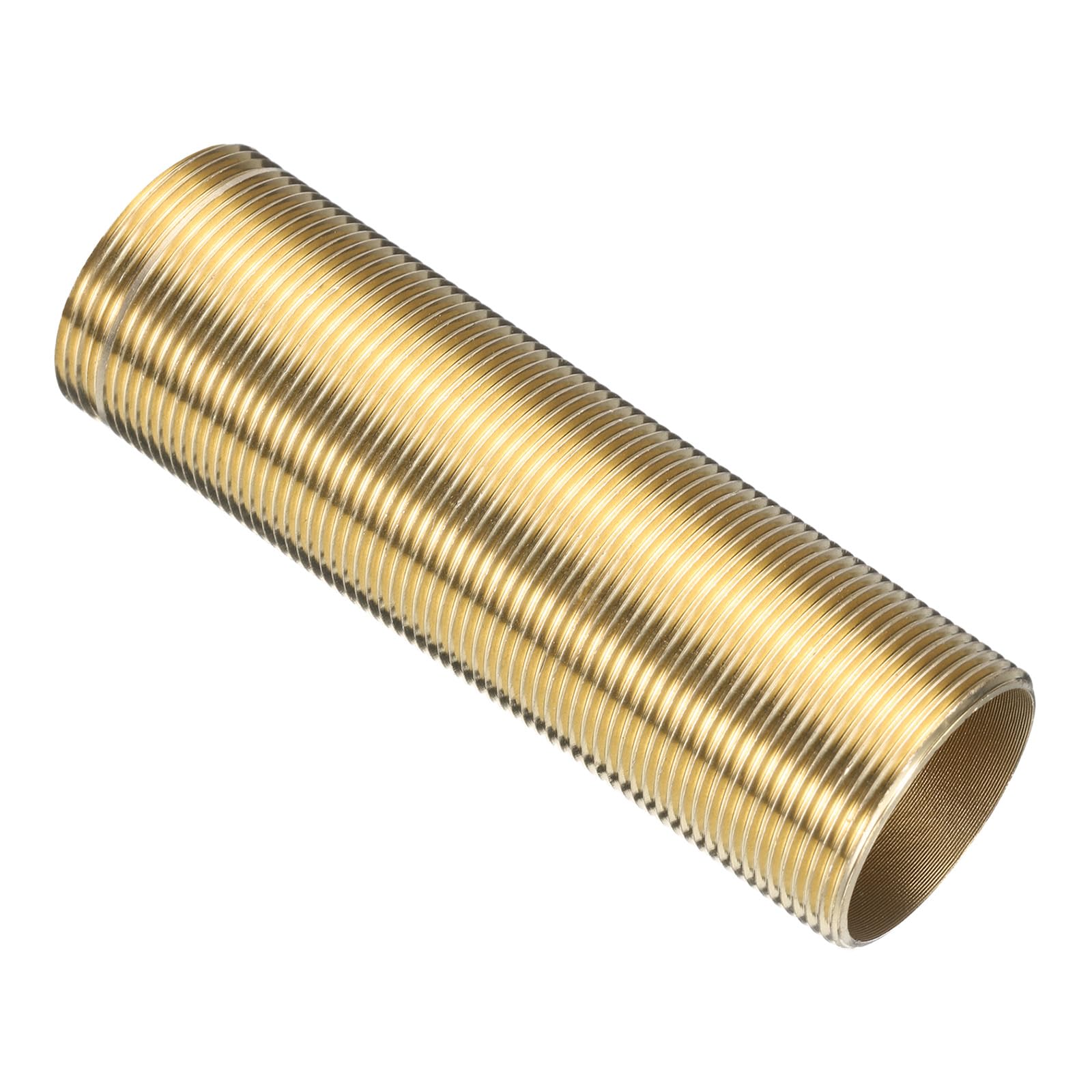 uxcell 4" Faucet Mount Extension Shank Brass Threaded Pipe Lengthen Mounting Shank Lengthen Fixed High Foot Golden 1PCS