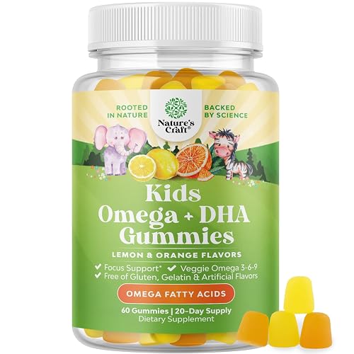 Kids DHA Omega 3 Gummies for Kids - Delicious Fish Free DHA Kids Omega ...