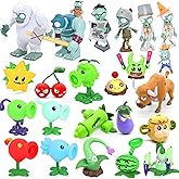JHESAO 24PCS Plants and Zombies Toys Action Figures PVZ Toys Set 1 4 Series Great Gifts for Kids and Fans, Birthday and Christmas Party New