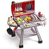 cute stone Kids BBQ Grill Playset, Toy Kitchen Set with Smoking Toy Barbecue Grill, Toy Kitchen Accessories, Indoor/Outdoor I