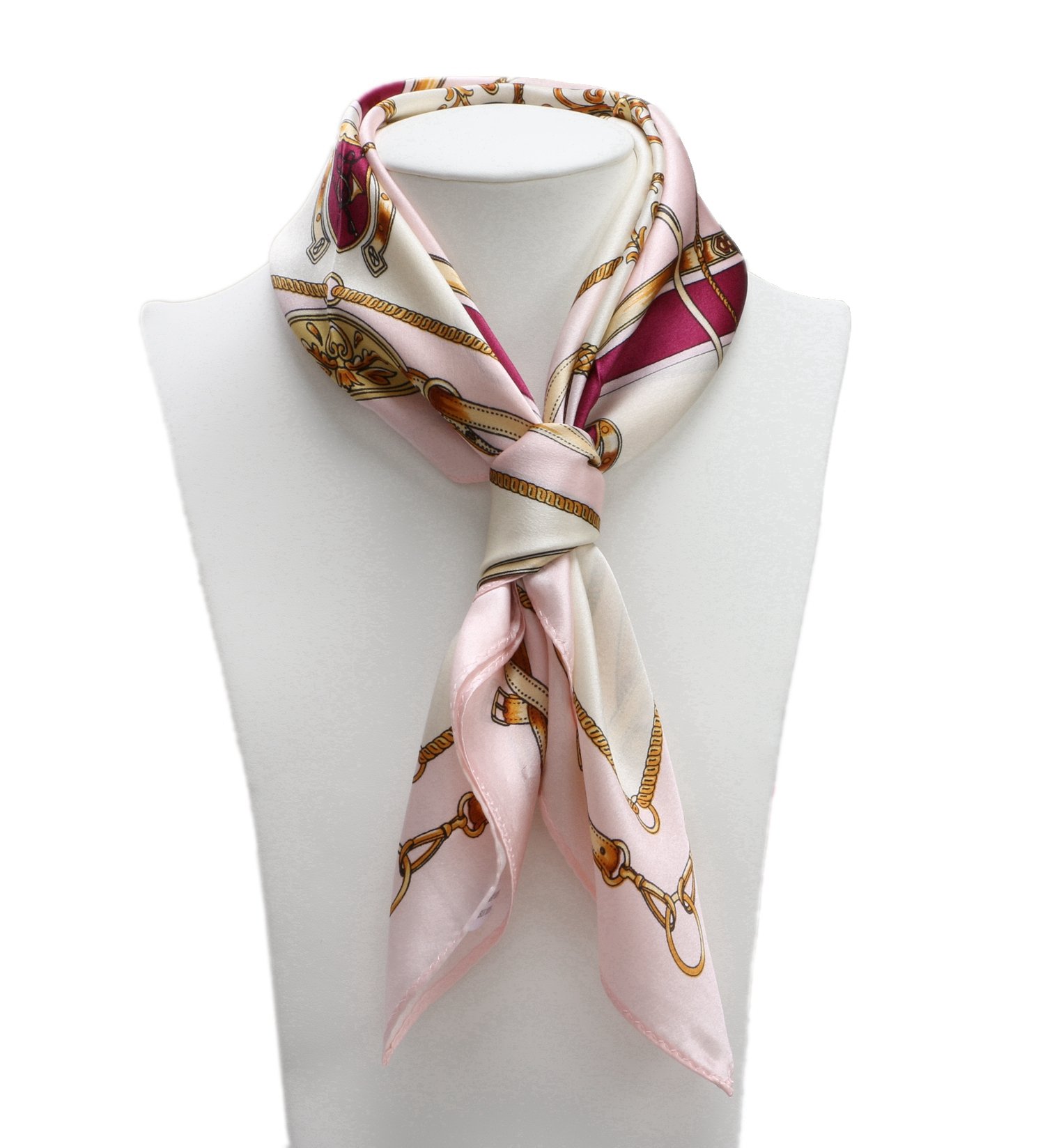 100% Silk Scarf Neckerchief Small Square Print Scarves Women 100% Silk Scarf Neckerchief Small Square Print Scarves Women