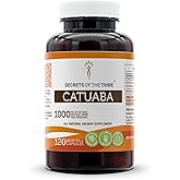 Secrets of the Tribe Catuaba 120 Capsules, 1000 mg, Wildcrafted Erythroxylum catuaba Dried Bark (120 Capsules)