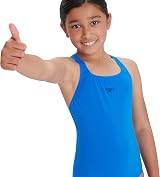 Speedo Girls Eco Endurance+ Medalist Swimsuit Chlorine Resistant Recycled Fabric view 2