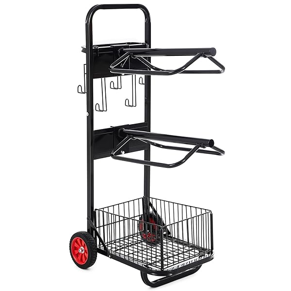 DAISYINNER ROLLING SADDLE CART WITH WHEEL, HEAVY DUTY...