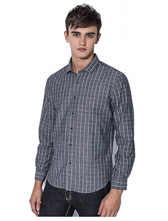 Amazon メンズシャツ チェック柄 長袖 チェックシャツ タータン