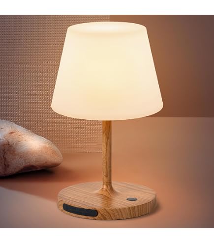 Lampe De Table Sans Fil LED RGB - IP44 Étanche - Batterie 4000mAh - Pour Salle De Bain, Camping, Intérieur/Extérieur