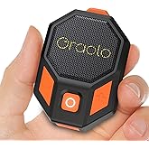 Oraolo Clip-On Portable Speaker Wearable Speaker Bluetooth 5.4, Mini Speakers for Hands-Free Calls, Built-in Mic, Stereo Sound, IPX6 Water Resistance, 12H Playtime, Wireless Speakers for Outdoor