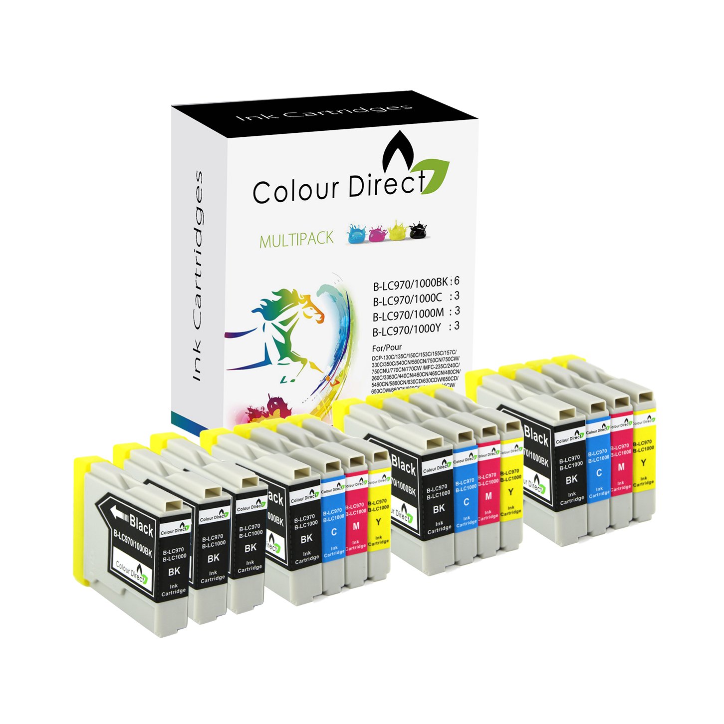 15 Colour Direct Compatible Ink Cartridges Replacement Amazon.co.uk