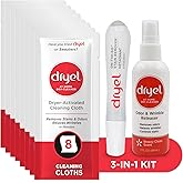 Dryel At-Home Dry Cleaner, Stain &amp; Wrinkle Remover for Delicates, 8 Loads | Cleans, deodorizes, refreshes, removes stains &amp; helps smooth wrinkles on dry-clean &amp; delicate clothes; includes pen &amp; spray