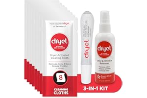 dryel At-Home Dry Cleaner Starter Kit with Wrinkle Release Spray, New and Improved, Gentle Laundry Care for Special Fabrics and Dry-Clean-Only Clothes, 8 Loads with On-the-Go Stain Remover