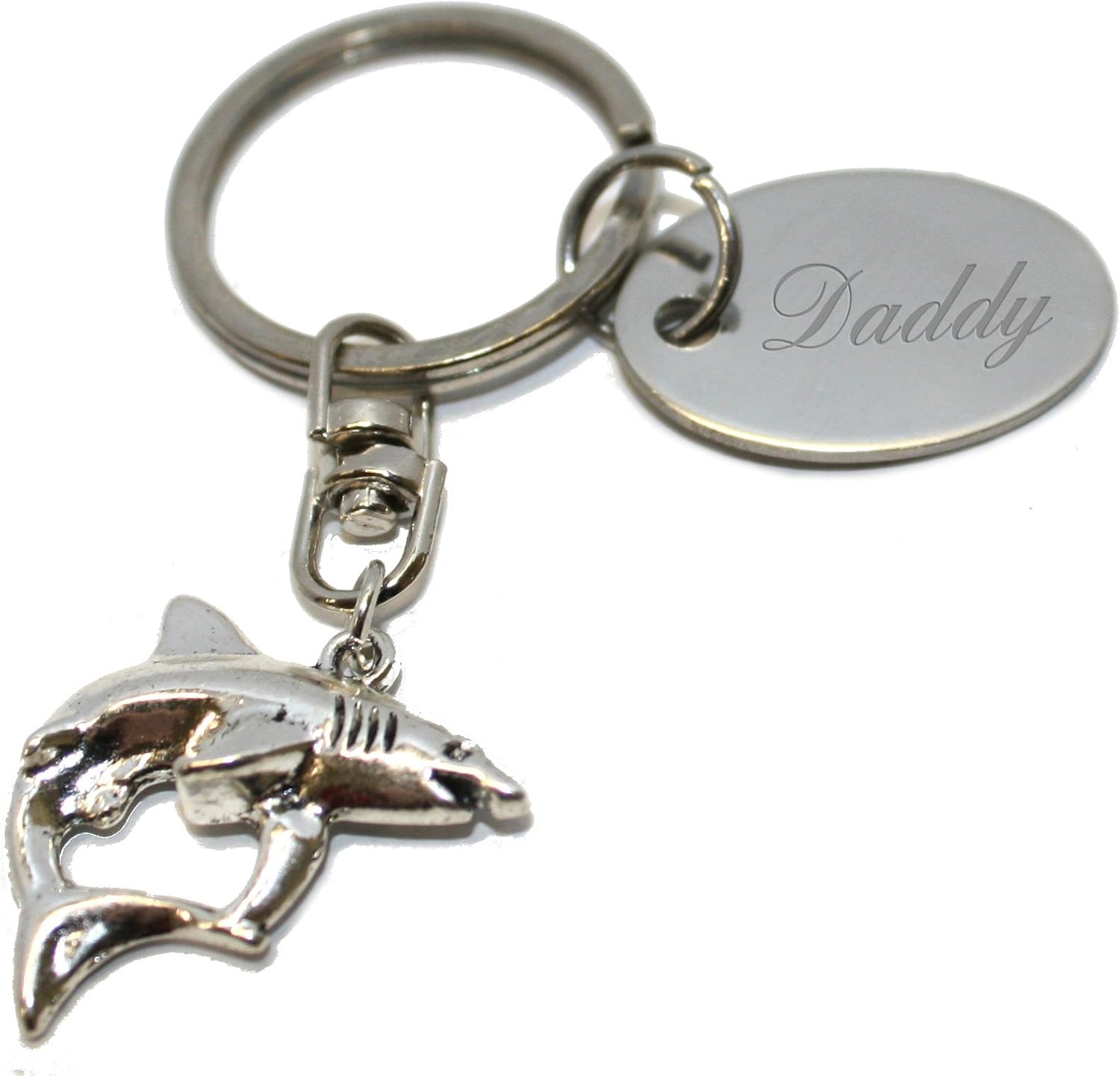 daddy shark keyring