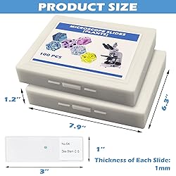 Prolee 200 Packs Microscope Slides, 100 Plants