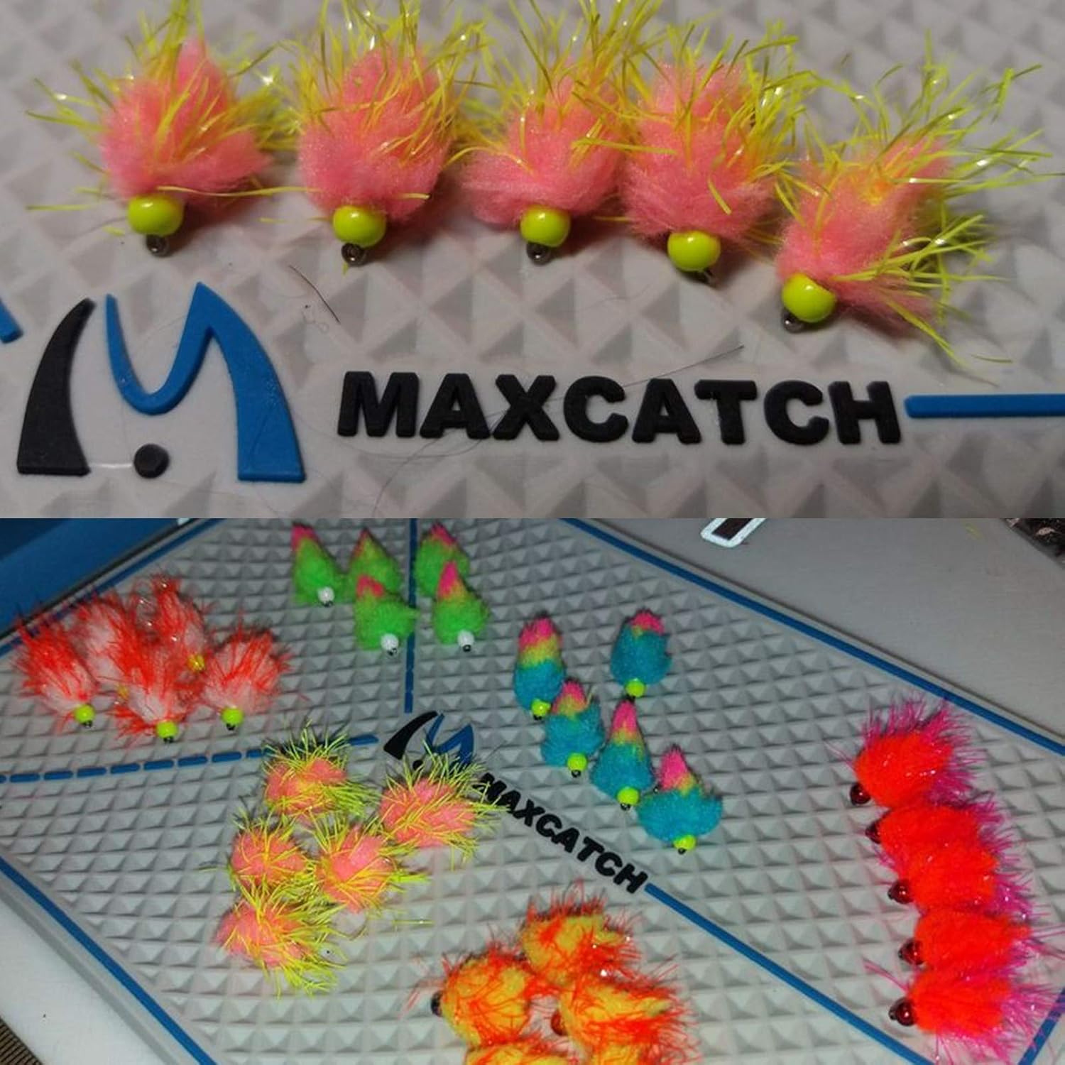 M MAXIMUMCATCH Maxcatch Fly Tying Bead Pad Silicone Beads and Hook Tying Pad-2PCS (2PCS Per Pack) : Sports & Outdoors