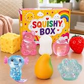 8PCS Squishy Party Favor Packs for Kids Anxiety Relief Stress Toy | Slow Rising，Birthday Gifts, Classroom Prizes, Treasure Chest Toys,Christmas &amp; Halloween Gifts