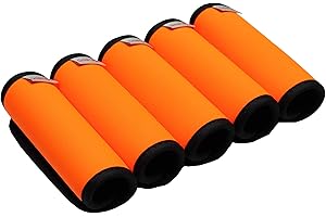 Gowraps Neoprene Luggage Handle Wrap 5pcs Pack Neon Luggage Tags/Identifiers Bright Luggage Markers Airport Travel Accessories for Luggage/Suitcase