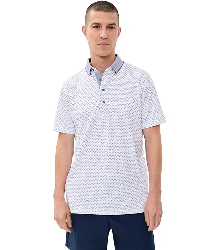 Greyson Men's Mythical Sea Printed Short Sleeves Golf Polo Shirt