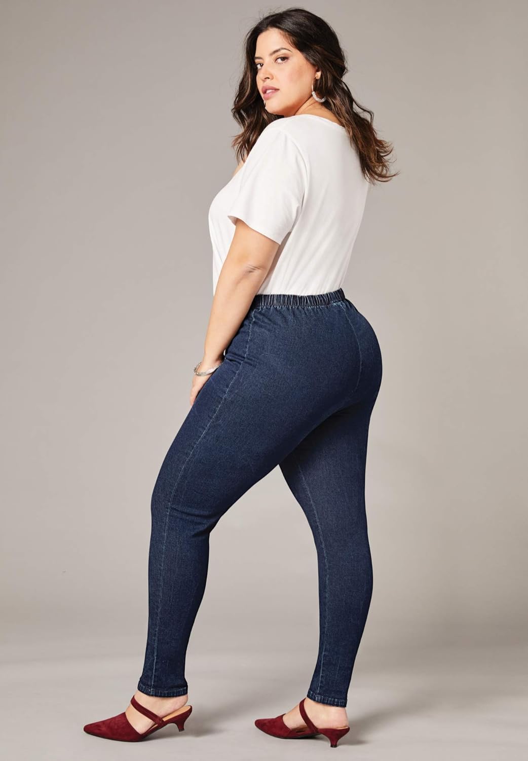 women's plus size tall stretch jeans