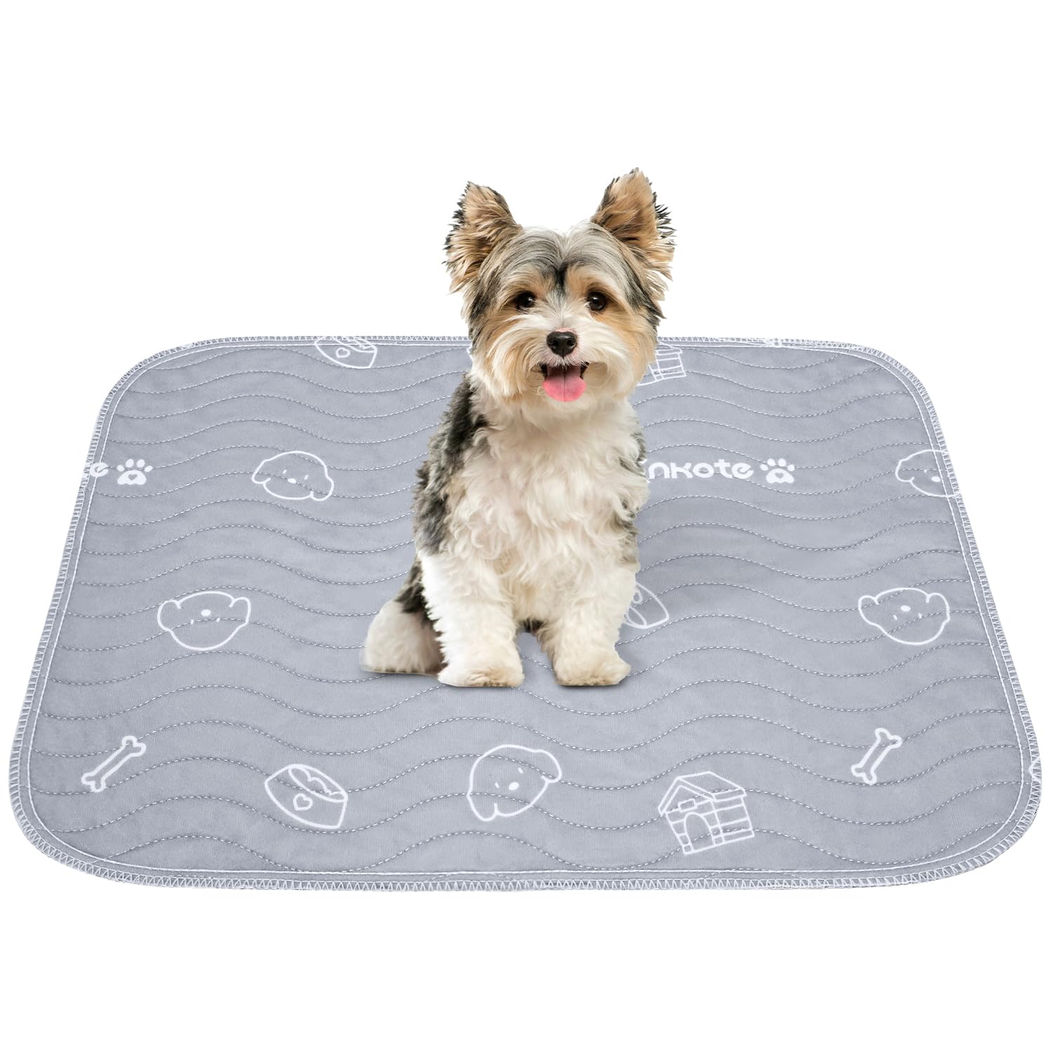 Photo 1 of 2 Pack Puppy Pee Pads Heavy Absorbency Washable for Dogs, Reusable Pee Pads Prevent Leakage Non-Slip, Waterproof Pet Training Pads for Puppy Playpen, Crate, Whelping Box, 18"x24"