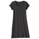 Fair Indigo Women's Organic All-Cotton Scoop Neck T-Shirt Dress