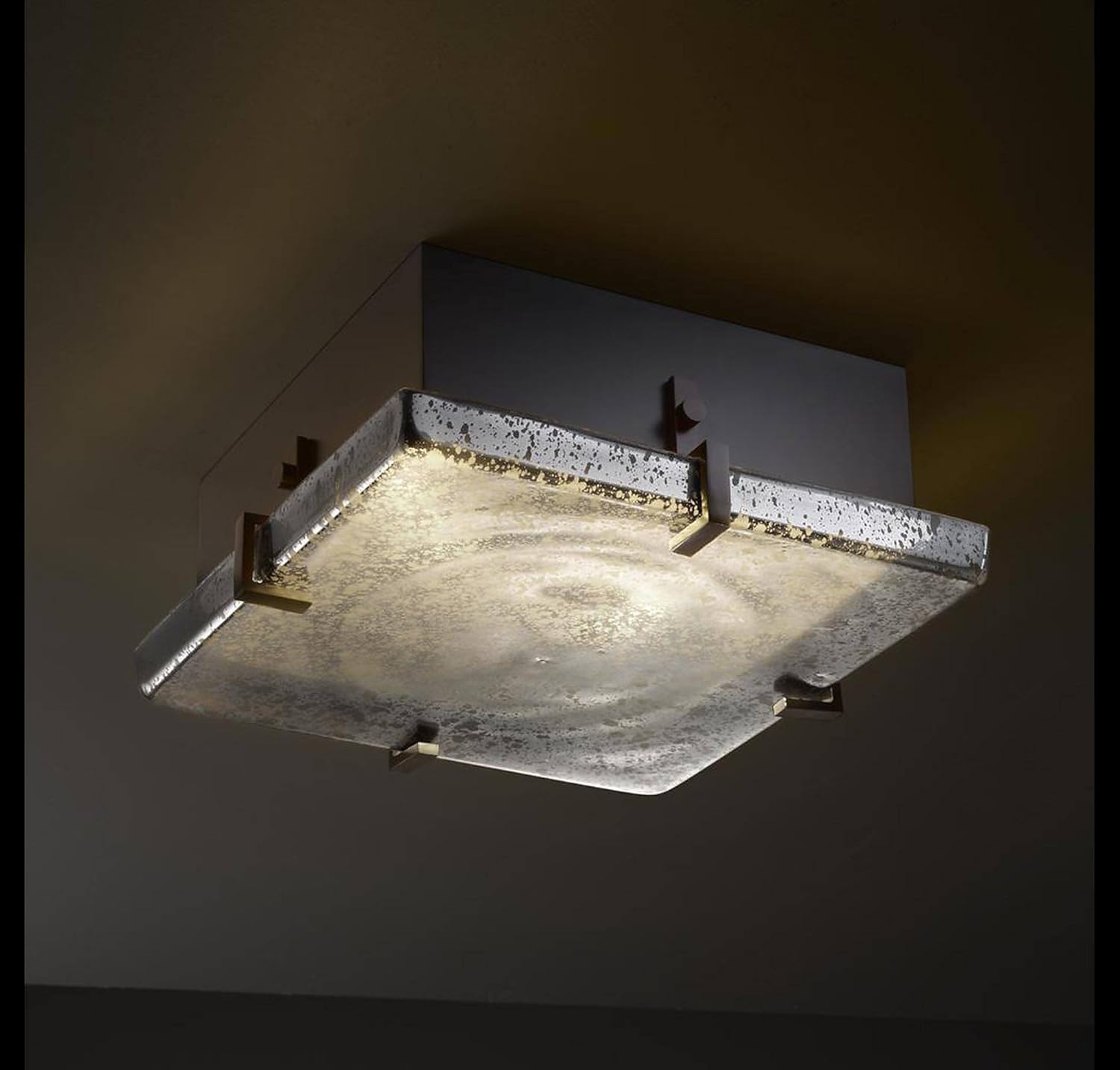 Best Progress Lighting Appeal 2-Light Antique Bronze Square Flushmount